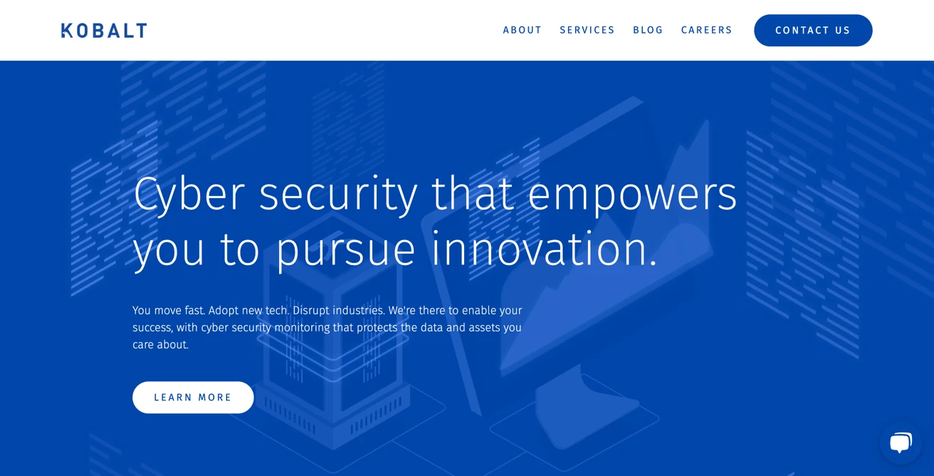 Screenshot of the Kobal site
