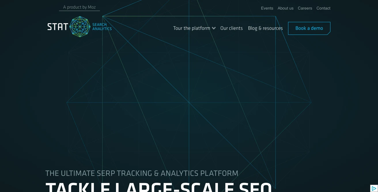 Screenshot of the Stat site